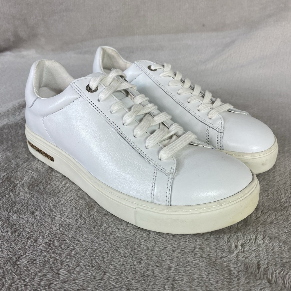 Birkenstock Bend Low Decon Womens Sneaker US 7 EU 38 White Leather Shoes NEW